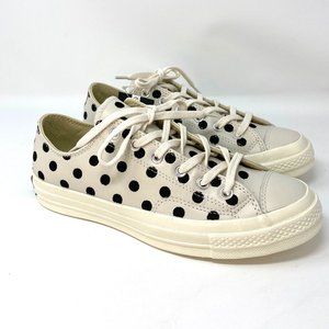 Converse Leather Polka Dot Sneaker